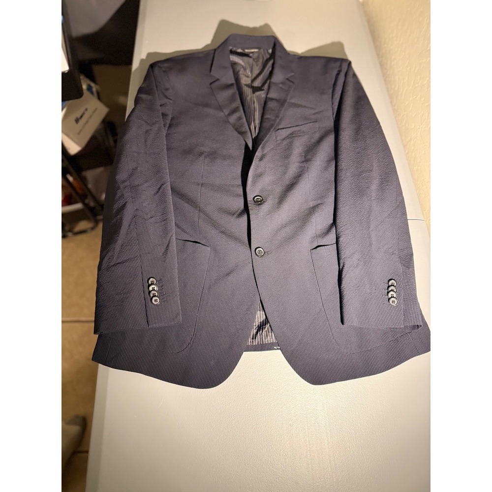 Banana Republic Slim Fit Navy Jacket Marzotto Wool Silk Blazer 42R S/677359-00